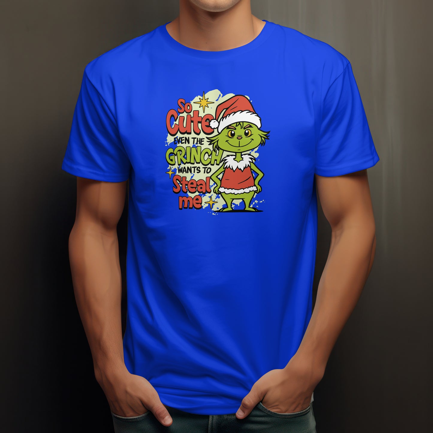 T-shirt Grinch Can't Resist noël