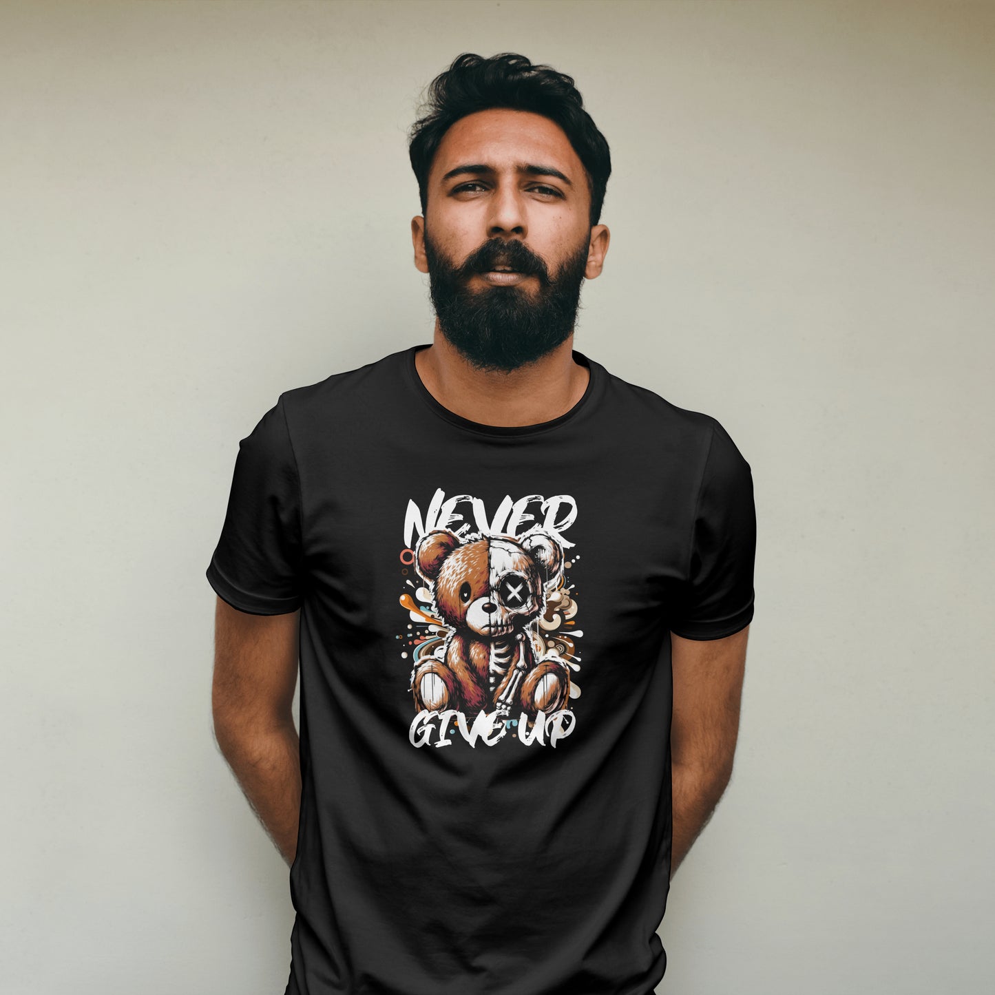 T-shirt never give up