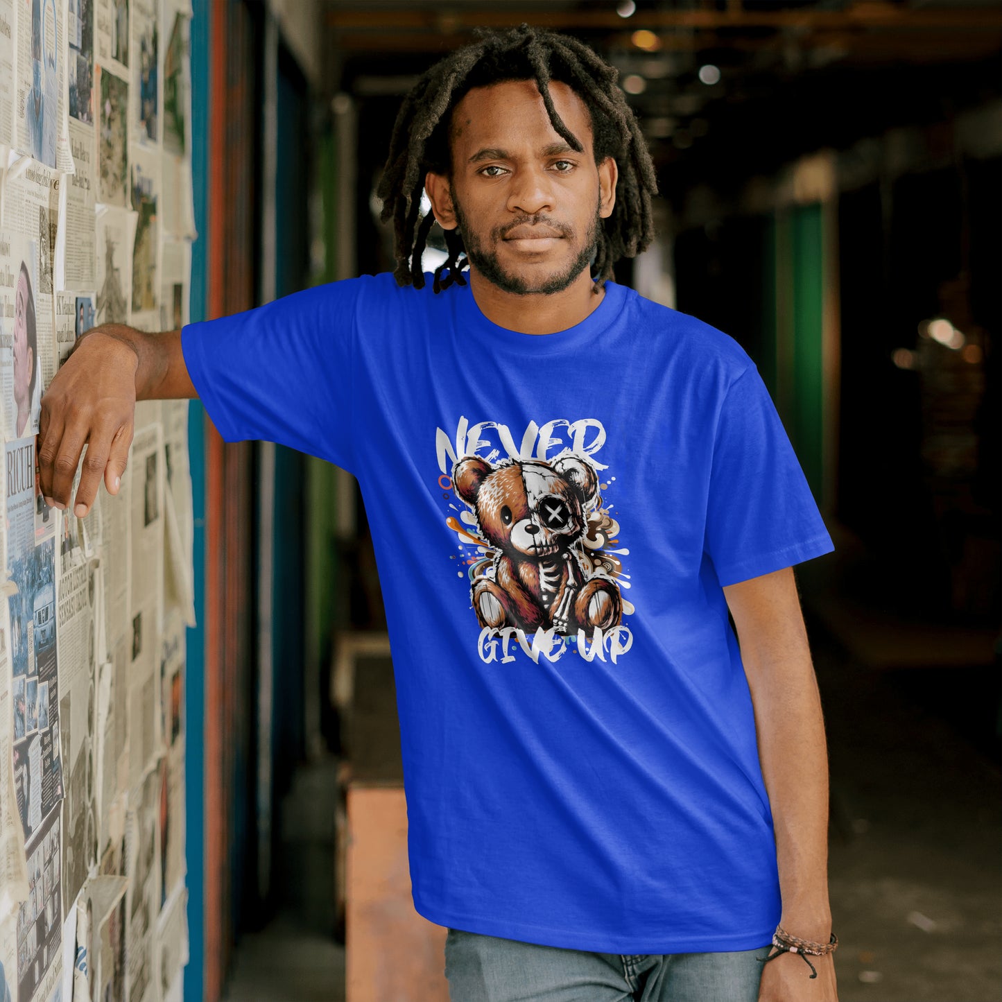 T-shirt never give up