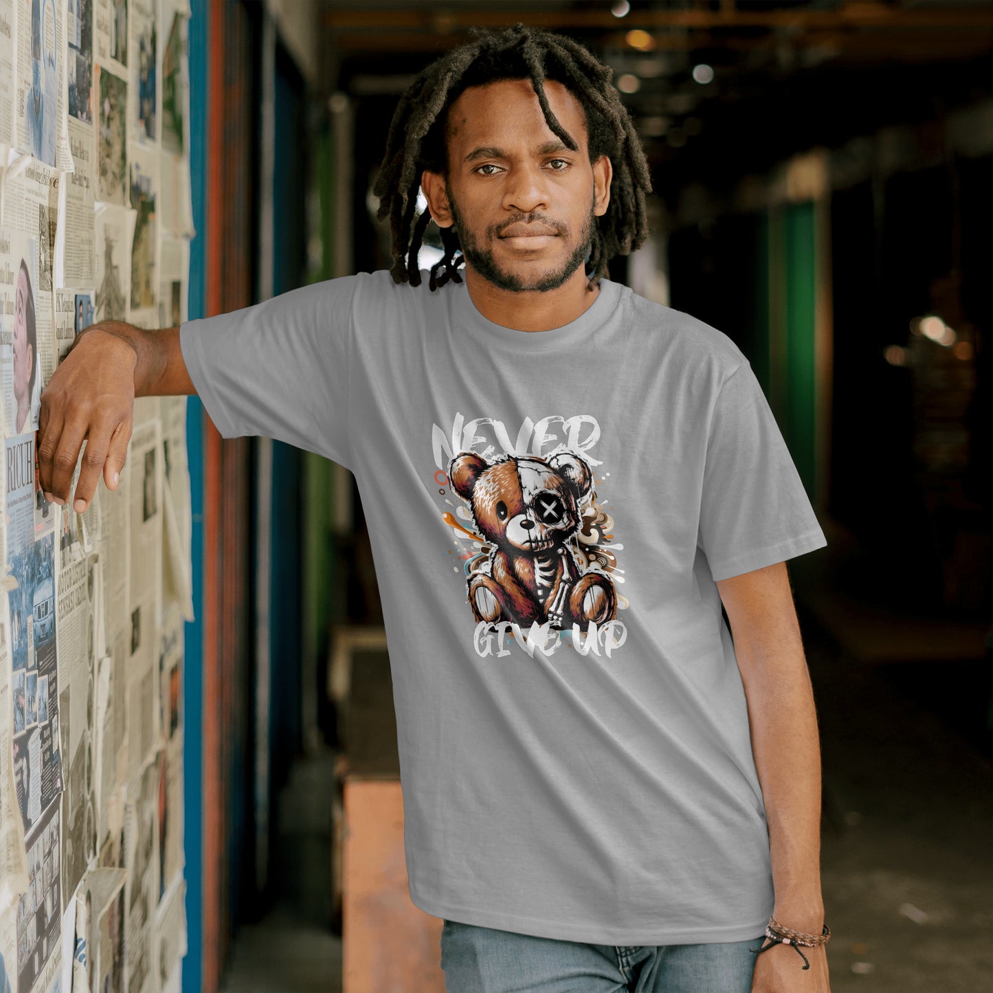 T-shirt never give up