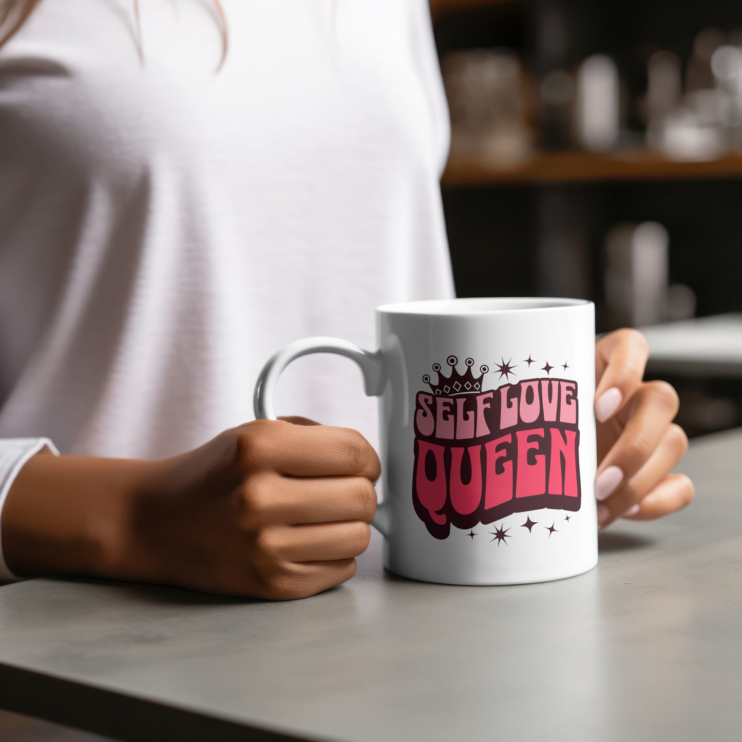Mug style Self Love Queen Quote
