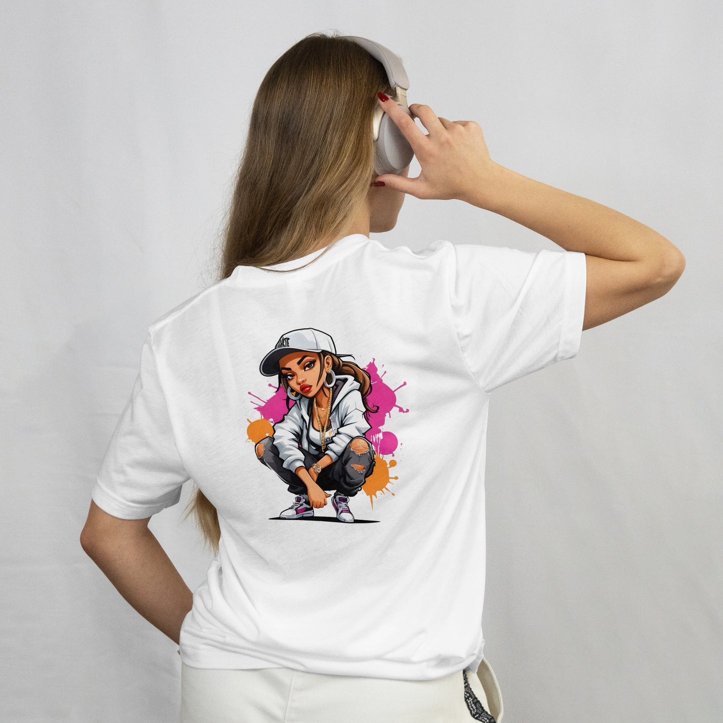 T-shirt stylé Streetwear Girl 4