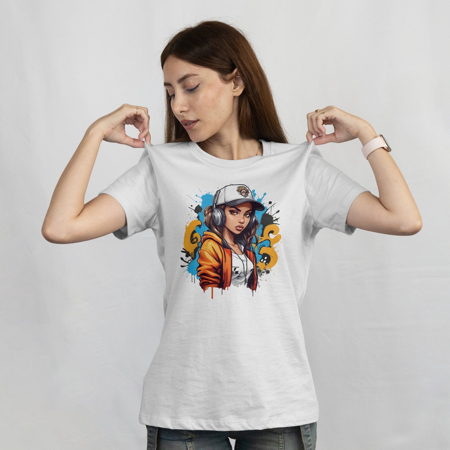 T-shirt stylé Streetwear Girl 3