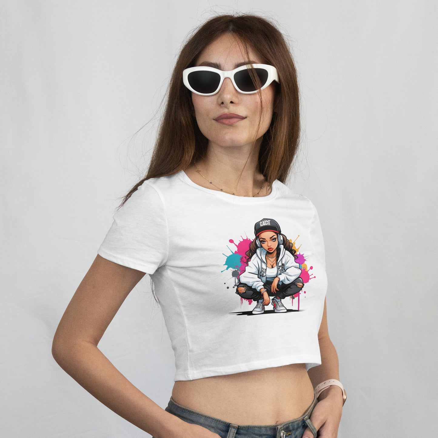 T-shirt stylé Streetwear Girl 5