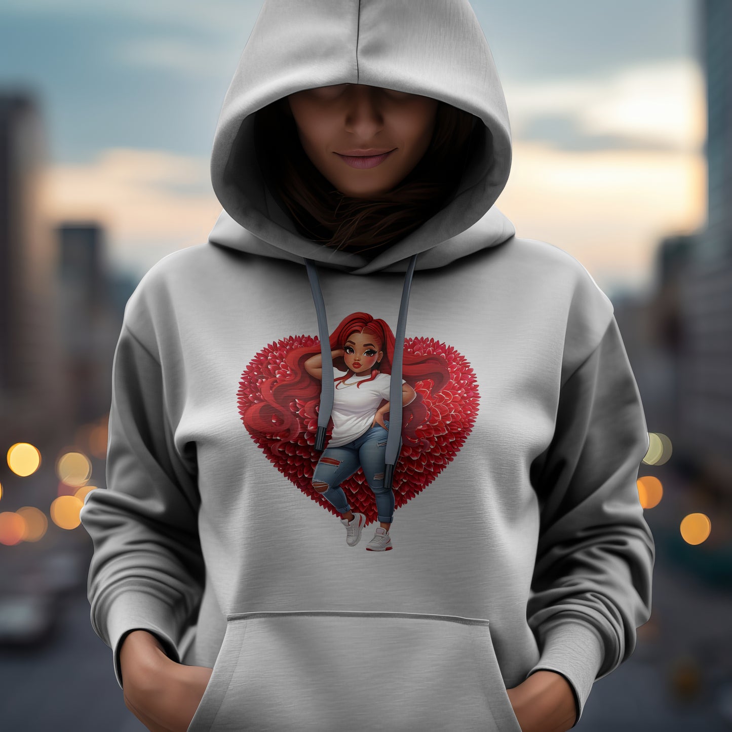 T-shirt stylé Curvy Heart Girl