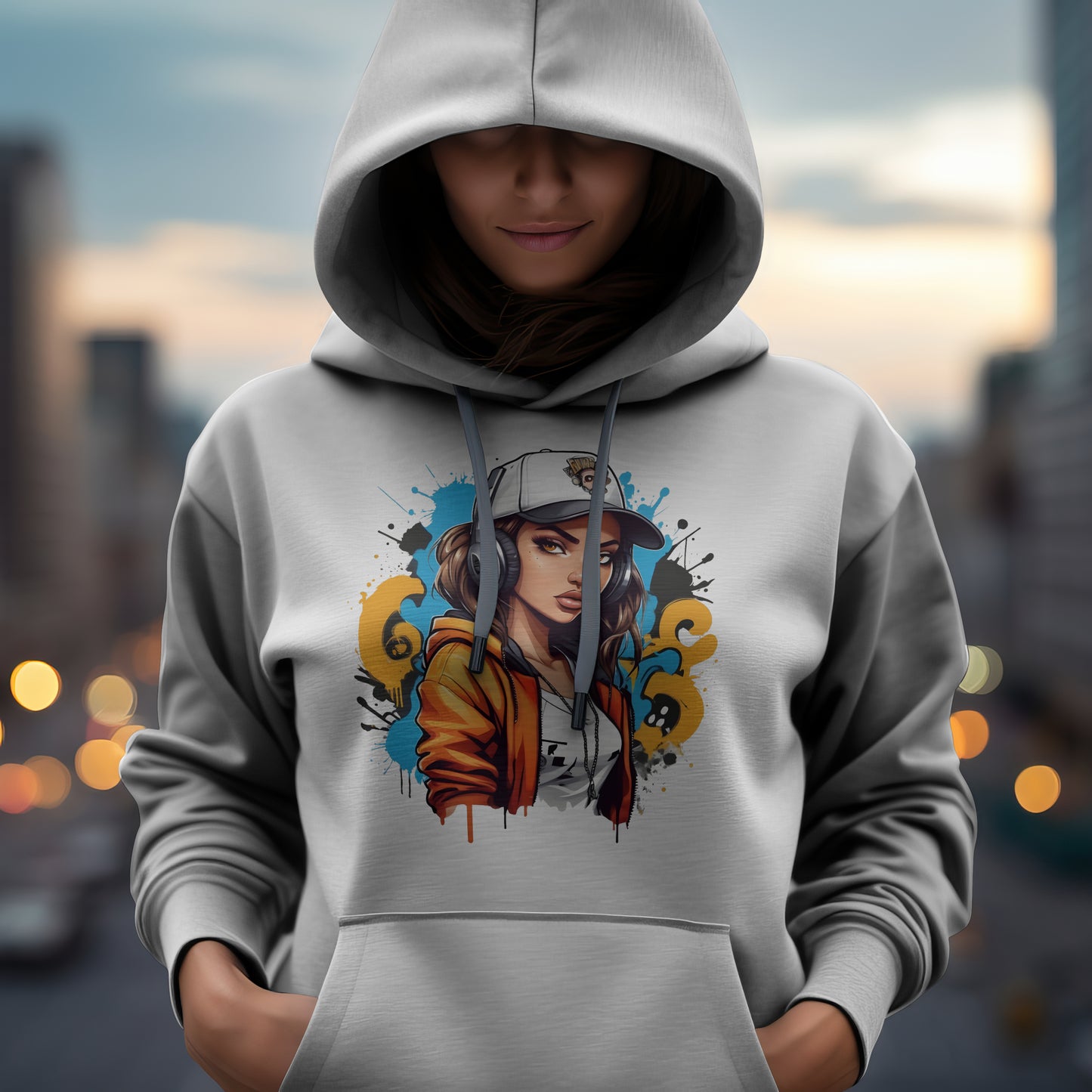 T-shirt stylé Streetwear Girl 3