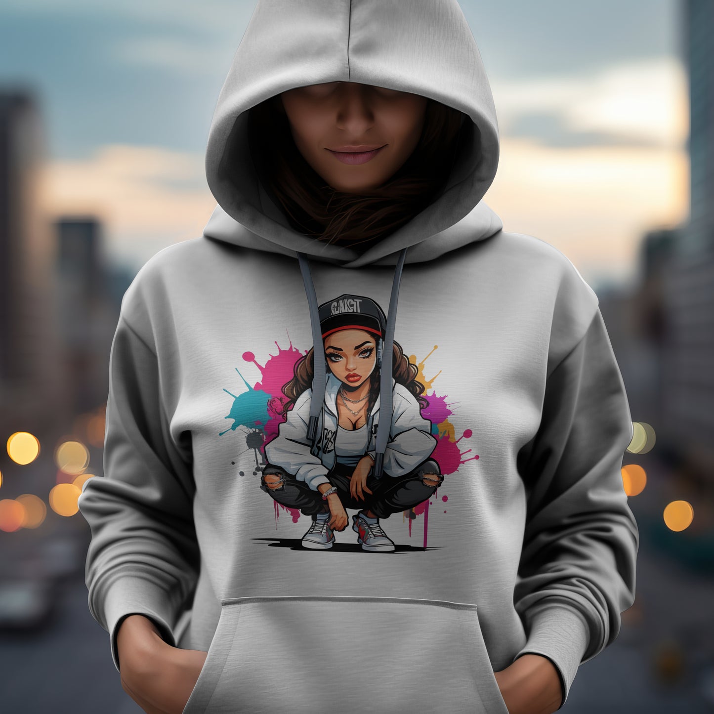 T-shirt stylé Streetwear Girl 5