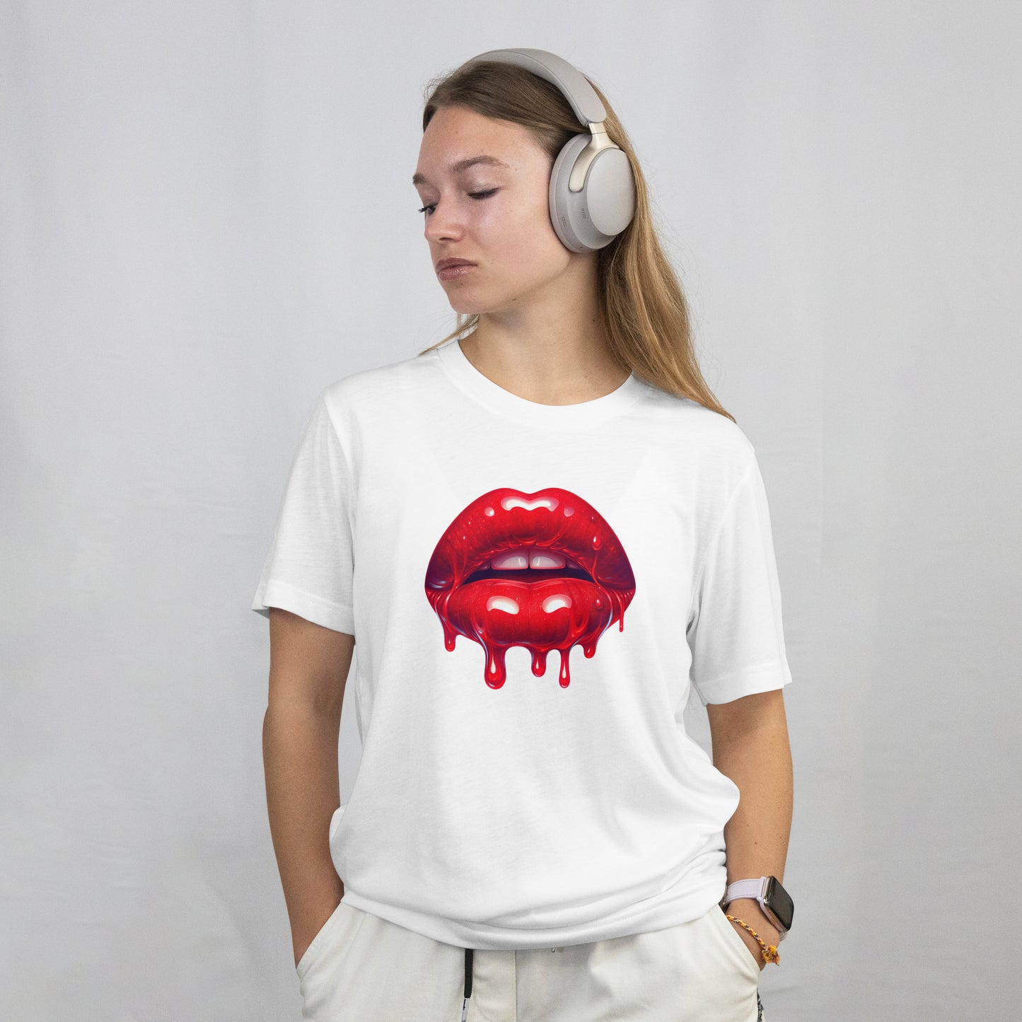 T-shirt stylé Aesthetic Dripping Lips