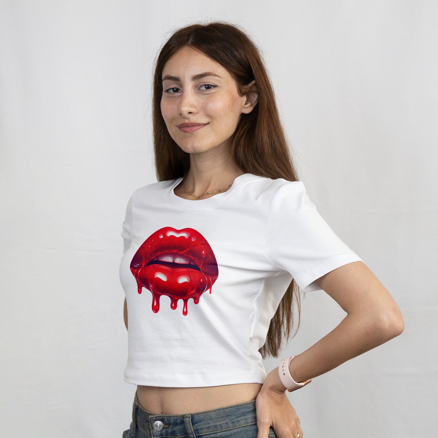 T-shirt stylé Aesthetic Dripping Lips