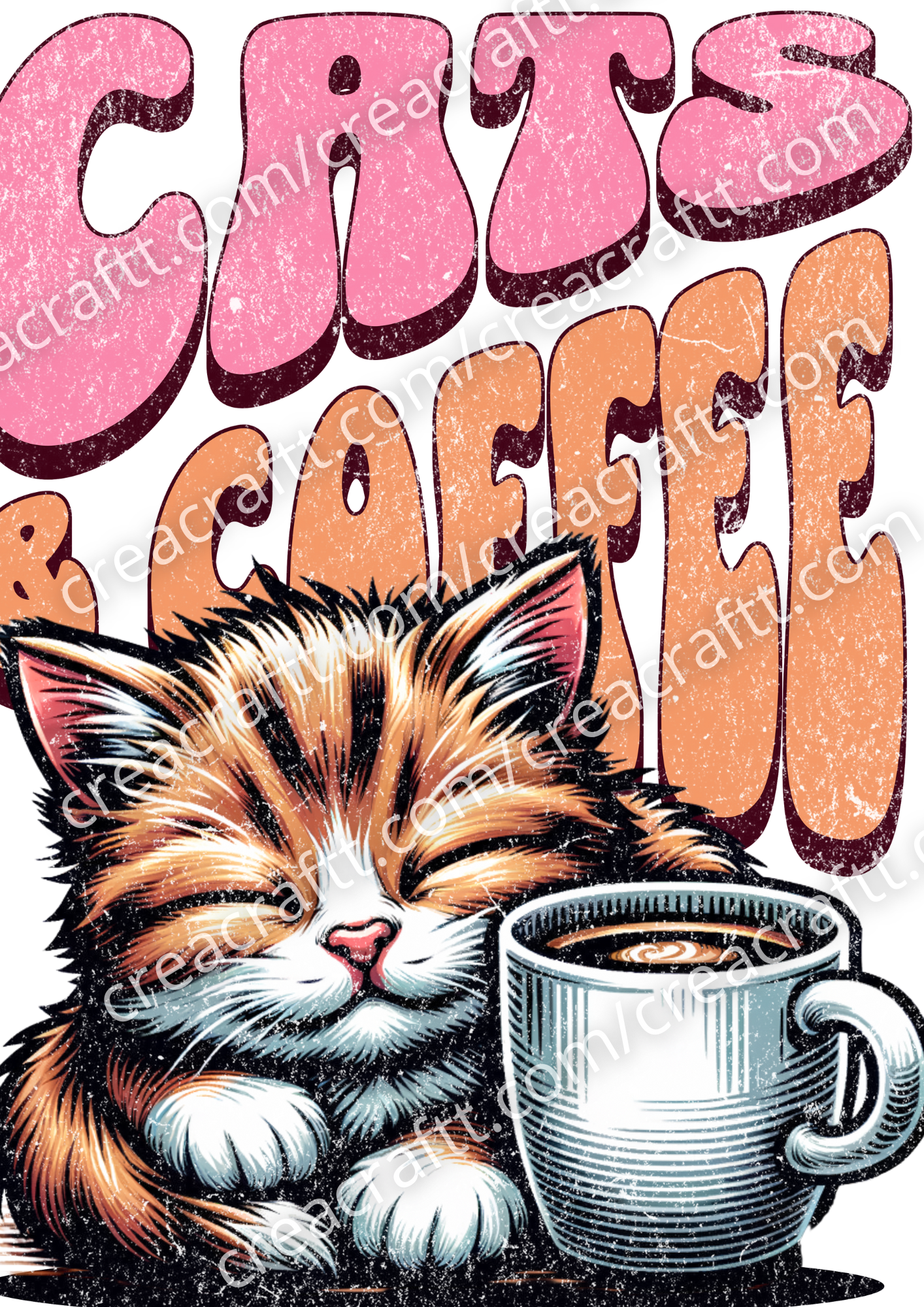 Mug style Cats and Coffee