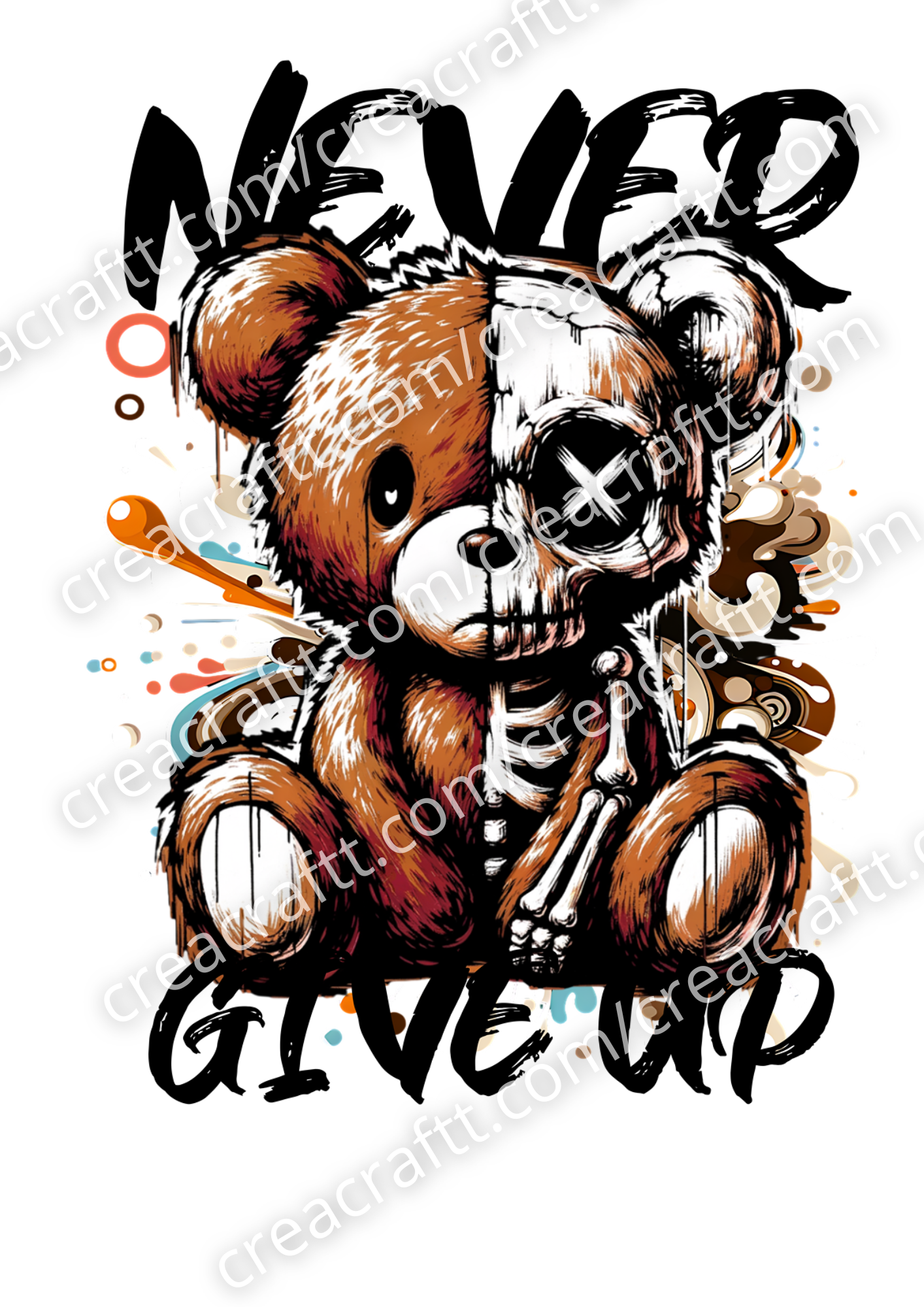 T-shirt never give up