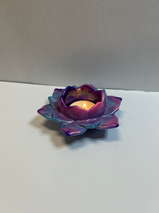 Fleur de lotus en porte bougie
