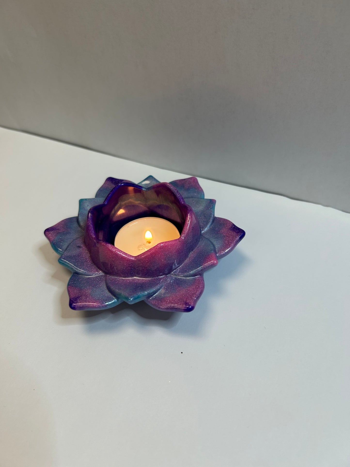 Fleur de lotus en porte bougie