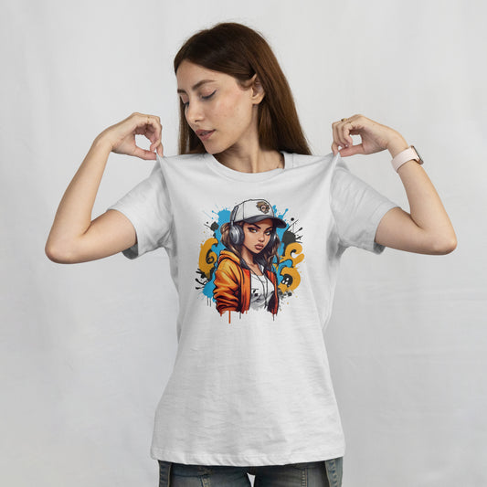T-shirt stylé Streetwear Girl 3