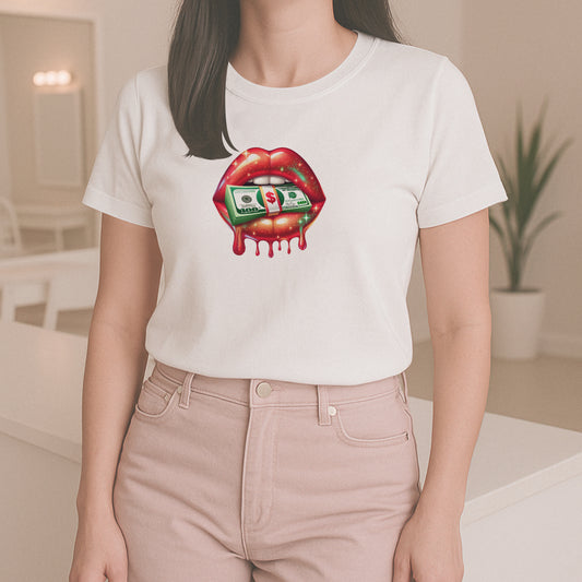 T-shirt stylé mouth ticker
