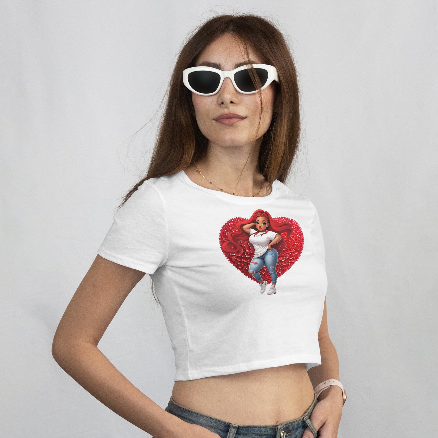 T-shirt stylé Curvy Heart Girl