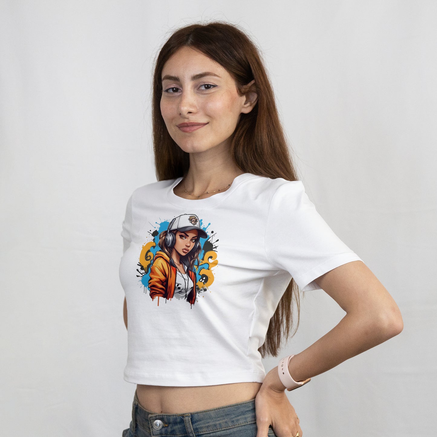 T-shirt stylé Streetwear Girl 3